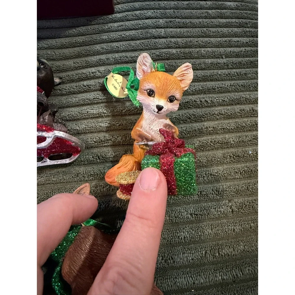 The‎ Danbury Mint Baby Animal Ornaments Collection Set Of 10 Christmas Holiday